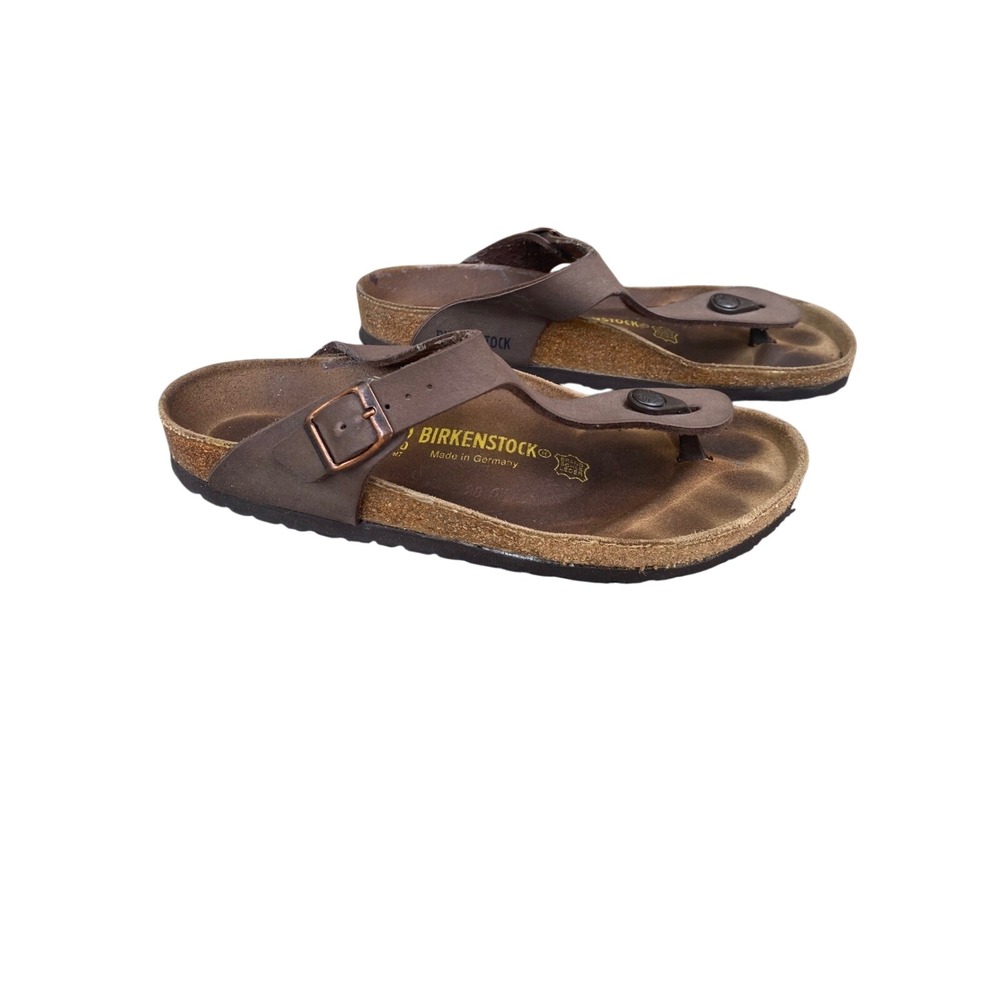 Birkenstock Gizeh Thong Sandals Womens 9 Mens 7 Mocha‎ Brown Birko-Flor EU 40